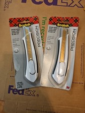 2x Scotch Precision Titanium Utility Knife 18 mm New In Package Boxcutter SHIP