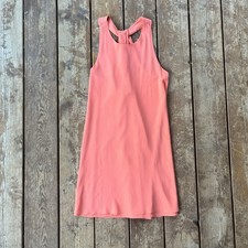 Alice + Olivia | Marion Silk Shift Mini Dress Coral Size Extra Small Flawed