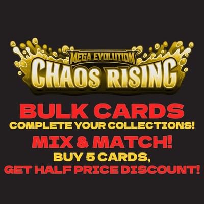 Pokémon - CHAOS RISING - Single Cards - Common/Uncommon/Rare/Reverse Holo