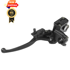 SOLLON 7/8'' Left Hydraulic Brake Master Cylinder Lever Pump Left, Black