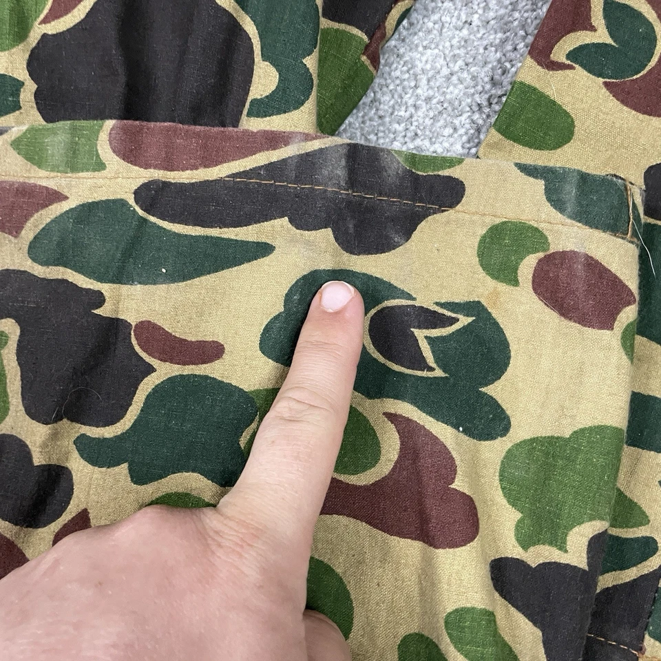 Vintage SafTbak Coveralls Mens XL ? Camo Full Zip Lined Hunting Outdoors See Pic - Image 3 of 4