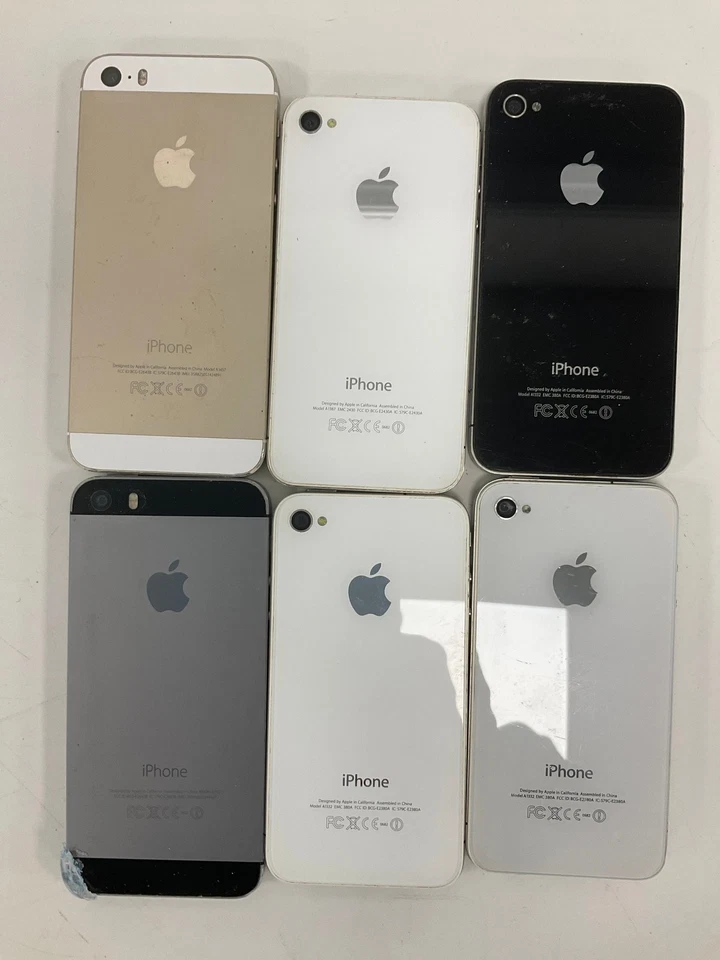 Job Lot of 6 iPhones Mixed Models For Parts or Repair - Image 2 of 4