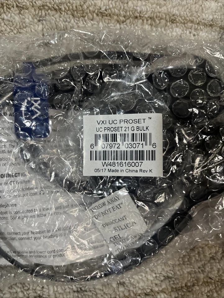 2 NUEVOS - Auriculares VXi UC ProSet 21G Sobre la Cabeza Binaural con Micrófono N/C Foto 3 de 4