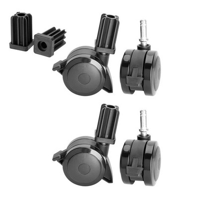 4 Pack Locking Casters for Gas Grills - Replacement Wheels for Weber Spirit, Sum