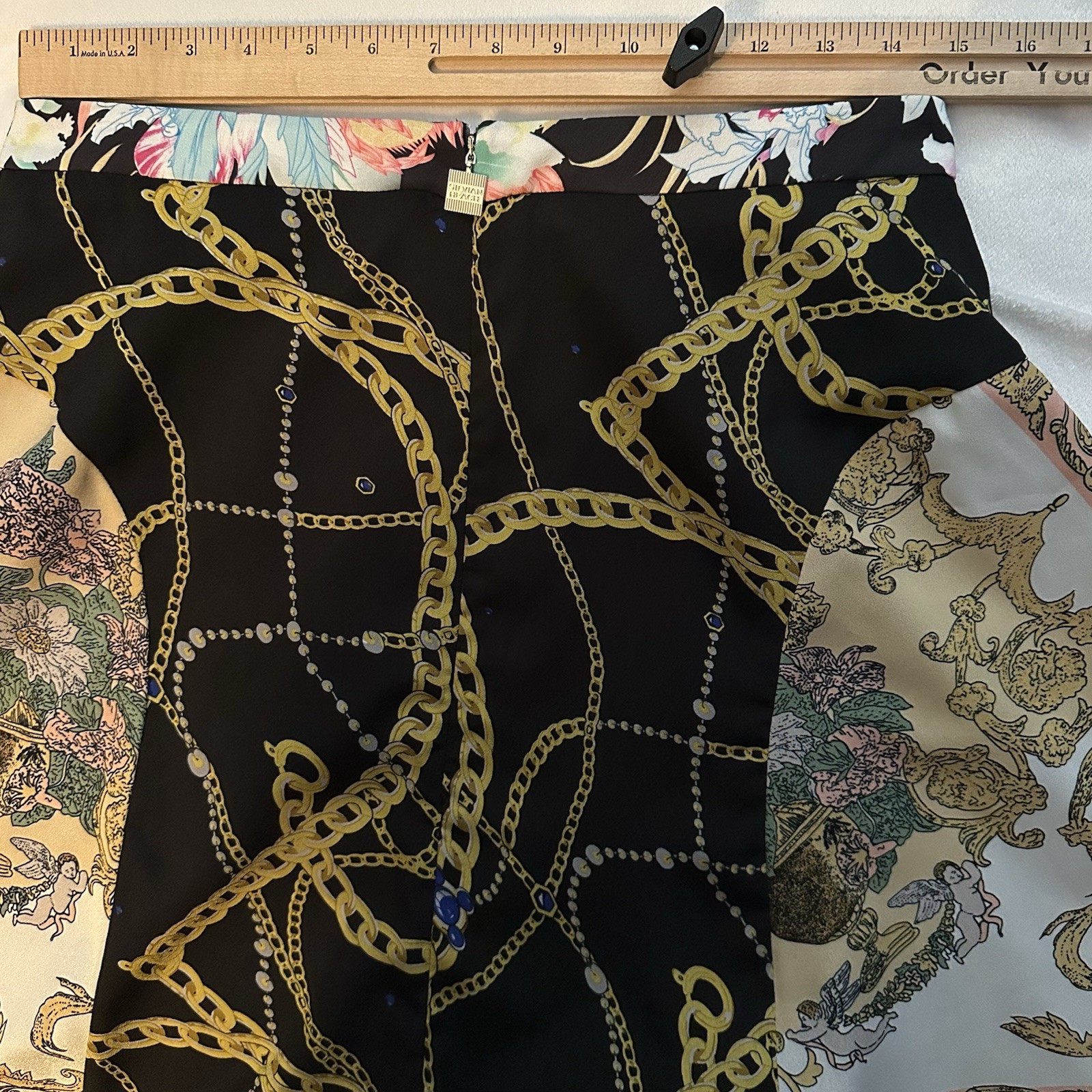 Silvian Heach Patchwork Pattern Flare Mini Skirt … - image 6