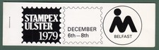 STAMPEX ULSTER 1979  6-8 December 1979, Booklet of 5 x 8p Stamps