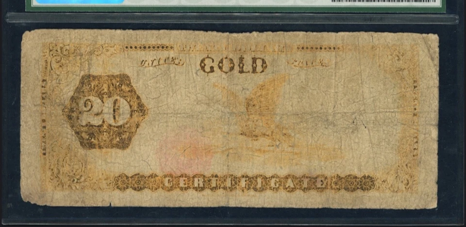 Fr. 1178 1882 $20 Gold Certificate Note Lyons / Roberts PMG G 4 - Image 2 of 2