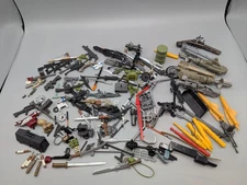 BIG LOT G.I. JOE MILITARY ACTION FIGURE MIXED MISC ACCESSORIES MISSLES GUNS MORE