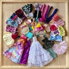 BARBIE DOLL CLOTHES LOT Dresses Gowns Skirt Tops Mix Set Of Modern Vintage
