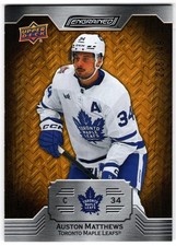 2023-24 Upper Deck Engrained Oak AUSTON MATTHEWS 62 #/349 Toronto Maple Leafs SP