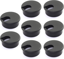 HJ Garden 8Pcs 1-3/4 Inch Desk Wire Cord Cable Grommets Hole Cover for Office PC