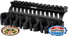Monstrum Side Saddle Shell Holder with Picatinny Rail Mount for Mossberg 500/590