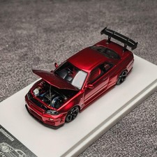 Fh 164 Skyline Gtr R34 Red Diecast Car Model Fh 164 Skyline Gtr R34 Red Diecast Car Model