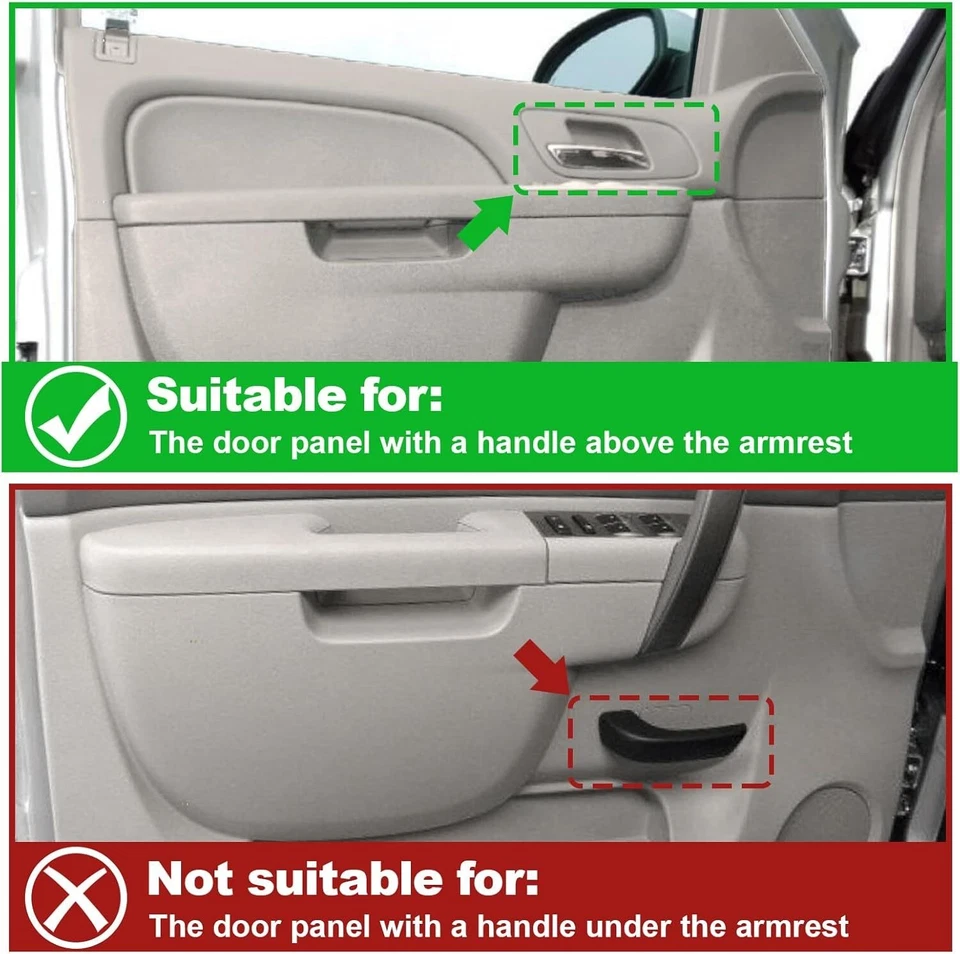 Front Driver/Passenger Side Door Armrest Repair For Chevy Silverado Tahoe 10-14 - Image 2 of 4