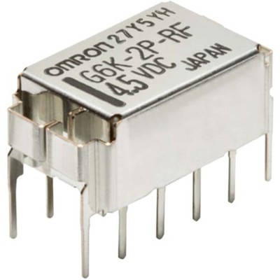 3PC OMRON ELECTRONIC COMPONENTS G6K-2P DC4.5 Relay, E-Mech, Low Signal, DPDT,