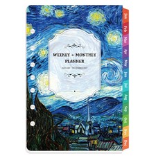 2027 Planner Refills - Jan. 2027 - Dec. 2027, 7 Holes, 5.5 inches, black