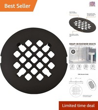 4 1/4 in. Shower Drain Cover Oil Rubbed Bronze Replacement Durable Metal