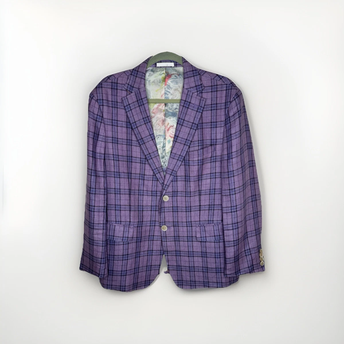 Blazer Tallia Uomo Slim Fit In Lino Rosa – Motivo Heathered, $295 B4HP