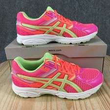 Asics Gel Contend 3 Running Shoes Youth 7 Sneakers Athletic Mesh Pink C566N NEW