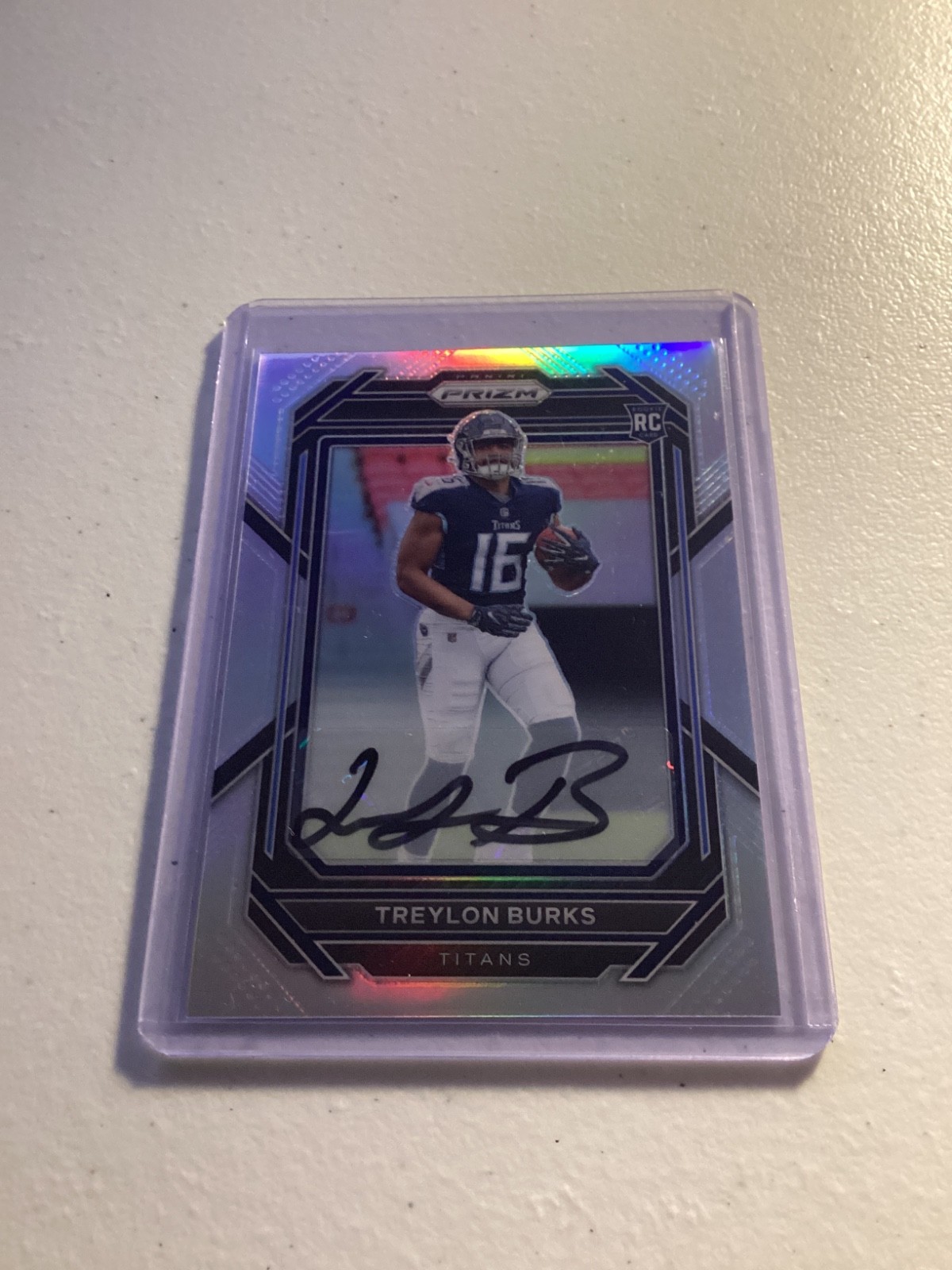 2022 Panini Prizm - Rookies Treylon Burks #313 Silver Prizm Autographs (AU, RC)