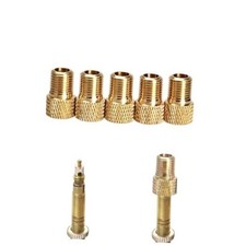 Presta to Schrader Valve Adapter for Bike, Inflate Presta Valve Tire 5 Adapters