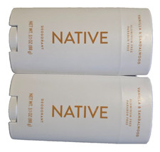 Native VANILLA SANDALWOOD Aluminum Free Deodorant 3.1 oz / Lot of 2