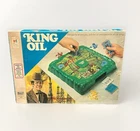 Vintage 1974 Milton Bradley KING OIL Board Game | Near Complete W/O Instructions