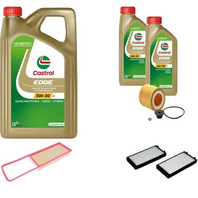 Inspektionspaket Castrol EDGE Titanium 5W-30 LL 7L für BMW X5 xDrive40e