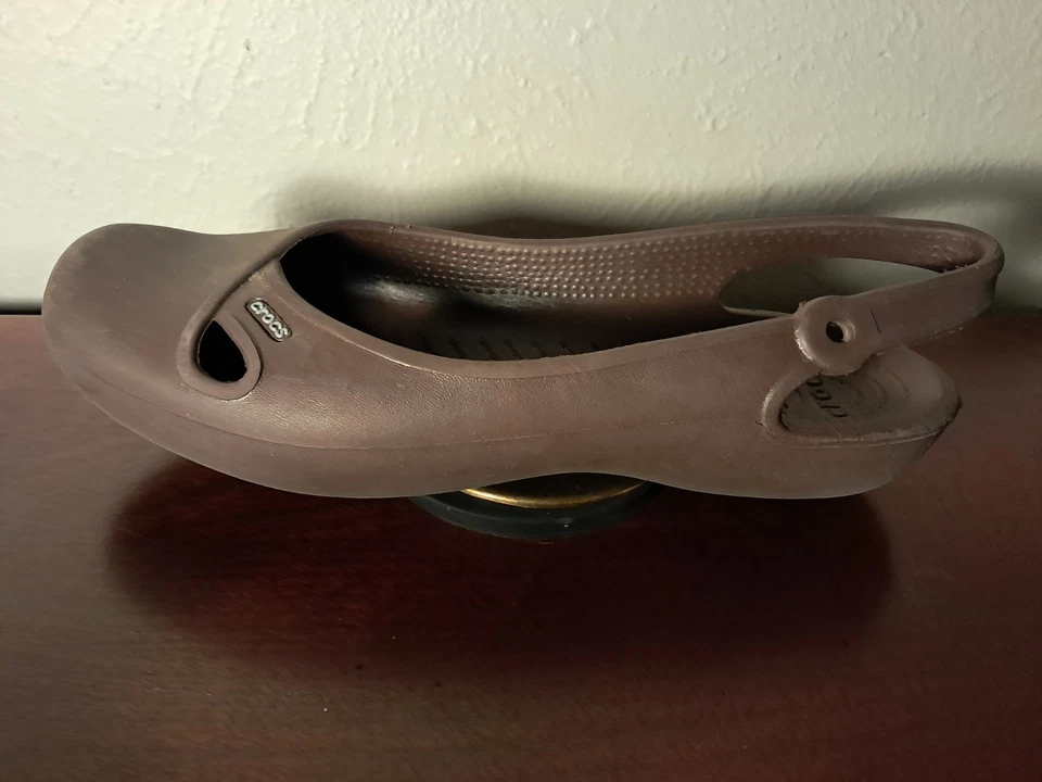 Zapatos Crocs Para Mujer Talla 11 W Olivia Planos Punta Cerrada Cordones Ligeros Foto 4 de 4