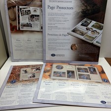 Creative Memories 12x12 1 White Scrapbook Refill Pages 1 Protectors Fall Paper