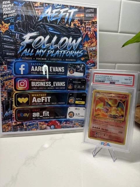 The Pokémon Company Charizard Evolutions Prerelease Promo Holo 11/108 PSA 8
