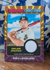 Shea Langeliers 2023 Topps Heritage HN Gold Clubhouse Collection Relic /99