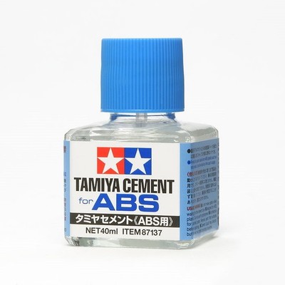 Tamiya 87137 Cement for ABS (40ml) Plastic Model Glue w/ Brush