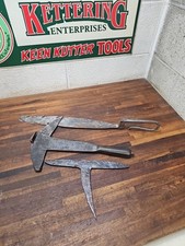 #1- FORGED Set of Antique Slater's Slate Roofing Tools - Hammer, Ripper, Anvil