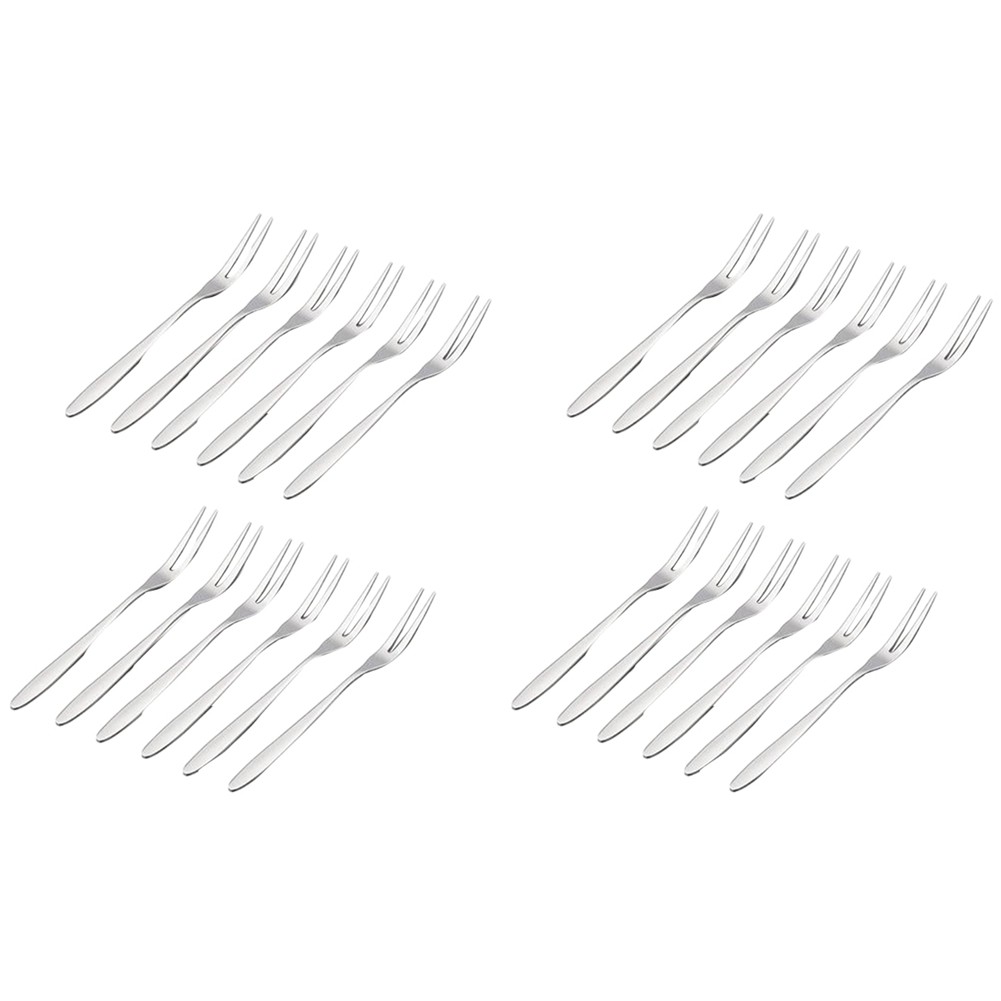 24 Pcs Dessert Forks,5.1 InchStainless Steel  Salad Fruit Fo