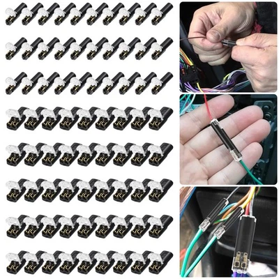 EEEKITONLINE 80 PCS Plug-In Quick Wire Connectors, Reusable Clamp Terminal Blocks for Cables