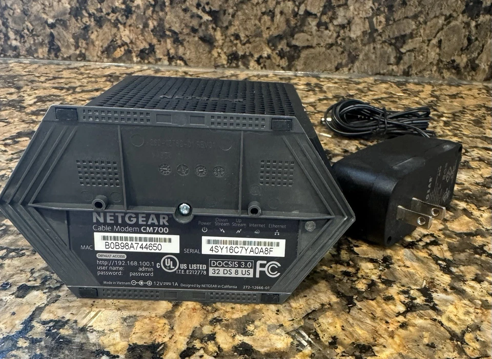 NETGEAR CM700 High-Speed Cable Modem - Image 2 of 3