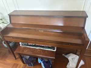 Antique Upright Brown Consolla Piano