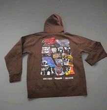 Primitive x Guns N' Roses Sunset Pullover Fleece hoodie brown Men's Size Large 