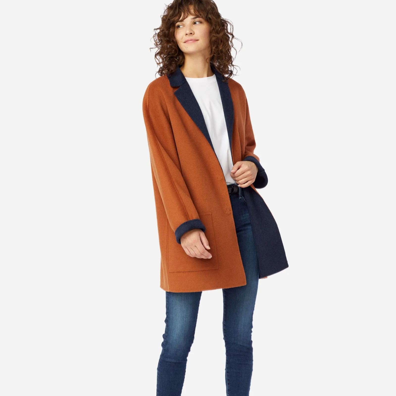 Pendleton Wool Double Face Long Jacket Blazer Wom… - image 1