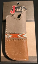 Justin Leather Knife Sheath Genuine Leather New Mens Western