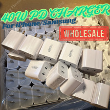 Fast USB C Charger Block PD 40W Dual Type C Power Adapter Wall Charger Plug Lot