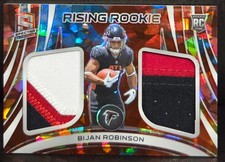 2023 Panini Spectra Rising Rookie Materials Bijan Robinson RRM-BRO Astral Prizm