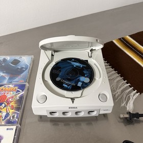 Sega Dreamcast Console Bundle MINT 10/10 - OEM Controller Cables + 4 CIB Games