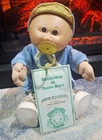 1985 Cabbage Patch Preemie , Chet Sebastian with pacifier in  box
