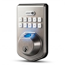 Fingerprint Keypad Deadbolt for Front Door, Keyless Entry Door Lock with Fing...
