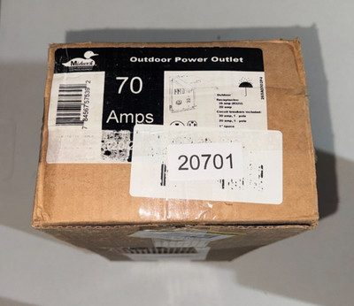 Midwest U041CP Outdoor Power Outlet Box 70 Amp 120/240V
