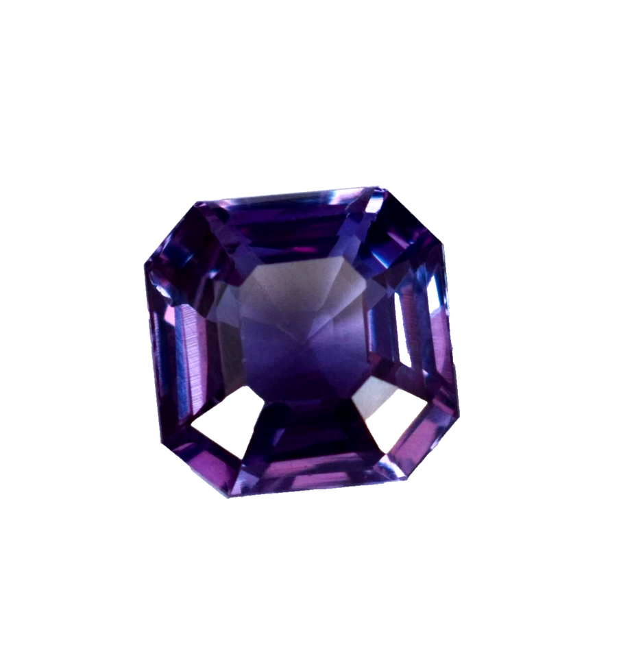 8-10Ct Certified Natural Color Changing Alexandrite Asscher Shape Loose ...