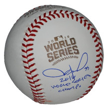 JASON HAMMEL signed (CHICAGO CUBS) 2016 World Series OML ball BECKETT BY085910