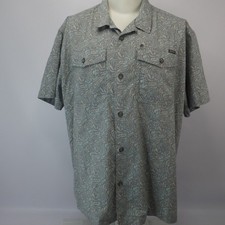 Eddie Bauer Men's Woven Short Sleeve Tech Shirt 2XL Lightweight Fishing Vented